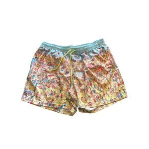 Where’s Waldo DreamWorks Swim Trunks Men’s Drawstring Elastic Waist Yellow